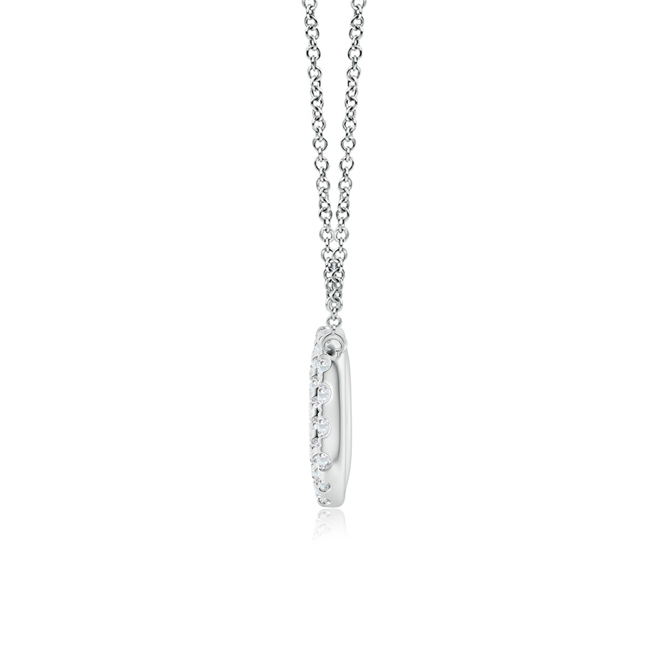1.8mm FGVS Lab-Grown Diamond Infinity Pendant Necklace in White Gold side 199