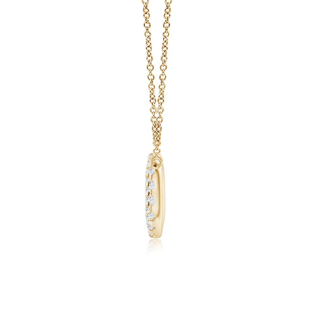 1.8mm FGVS Lab-Grown Diamond Infinity Pendant Necklace in Yellow Gold - side 199