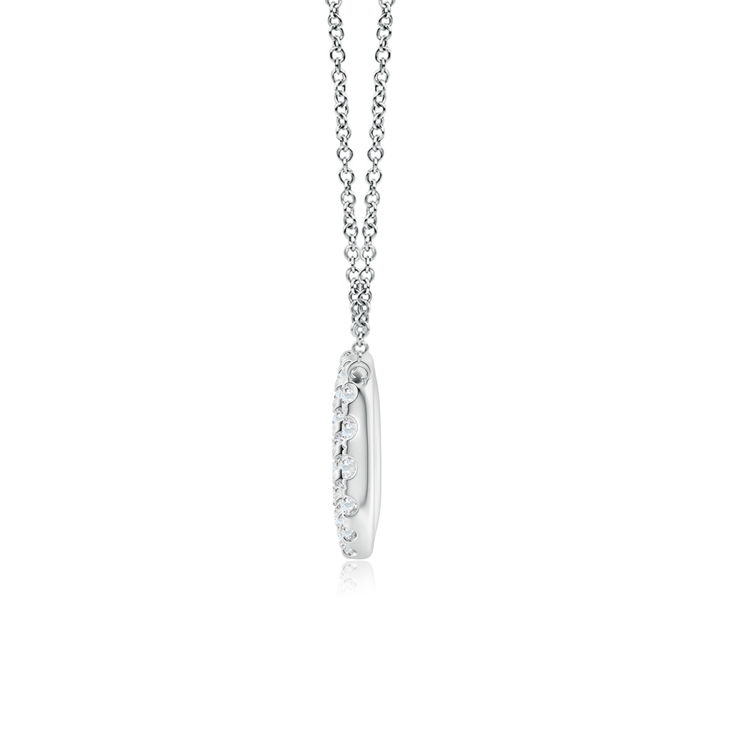 2.1mm FGVS Lab-Grown Diamond Infinity Pendant Necklace in 18K White Gold - side 199