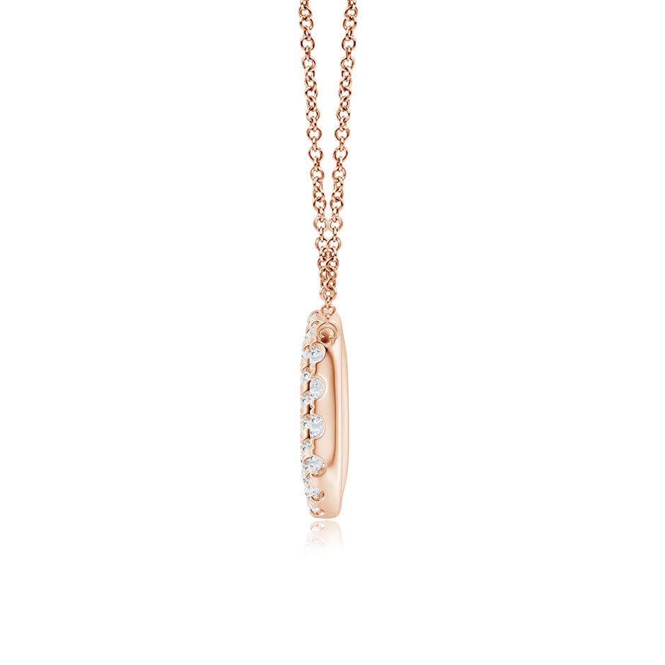 2.3mm FGVS Lab-Grown Diamond Infinity Pendant Necklace in 18K Rose Gold side 199