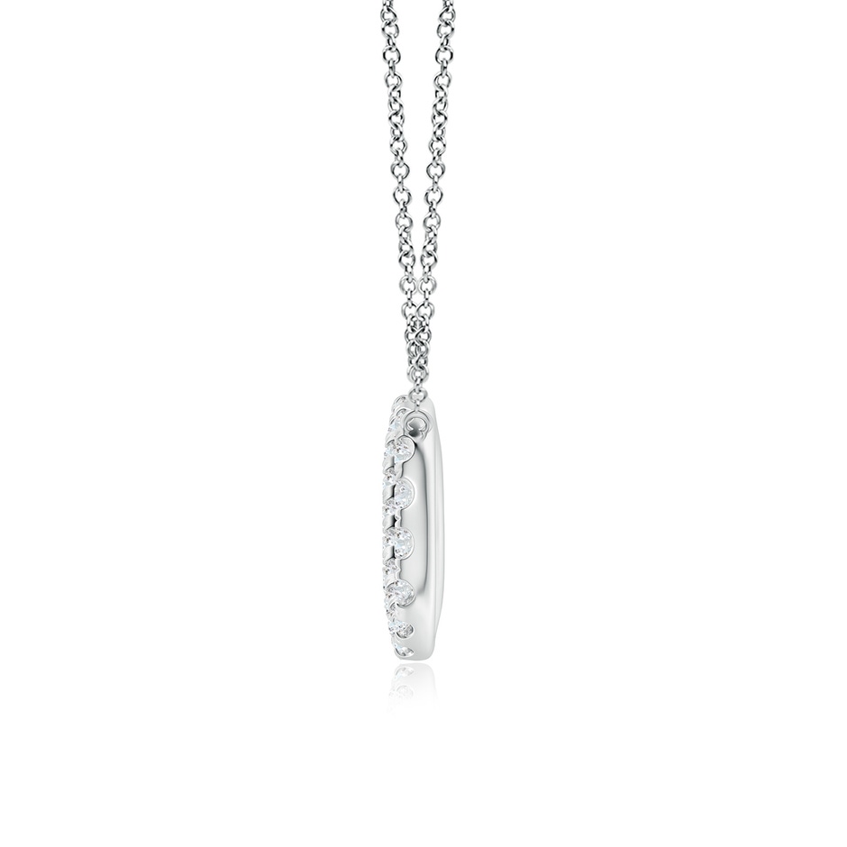 2.3mm FGVS Lab-Grown Diamond Infinity Pendant Necklace in P950 Platinum side 199
