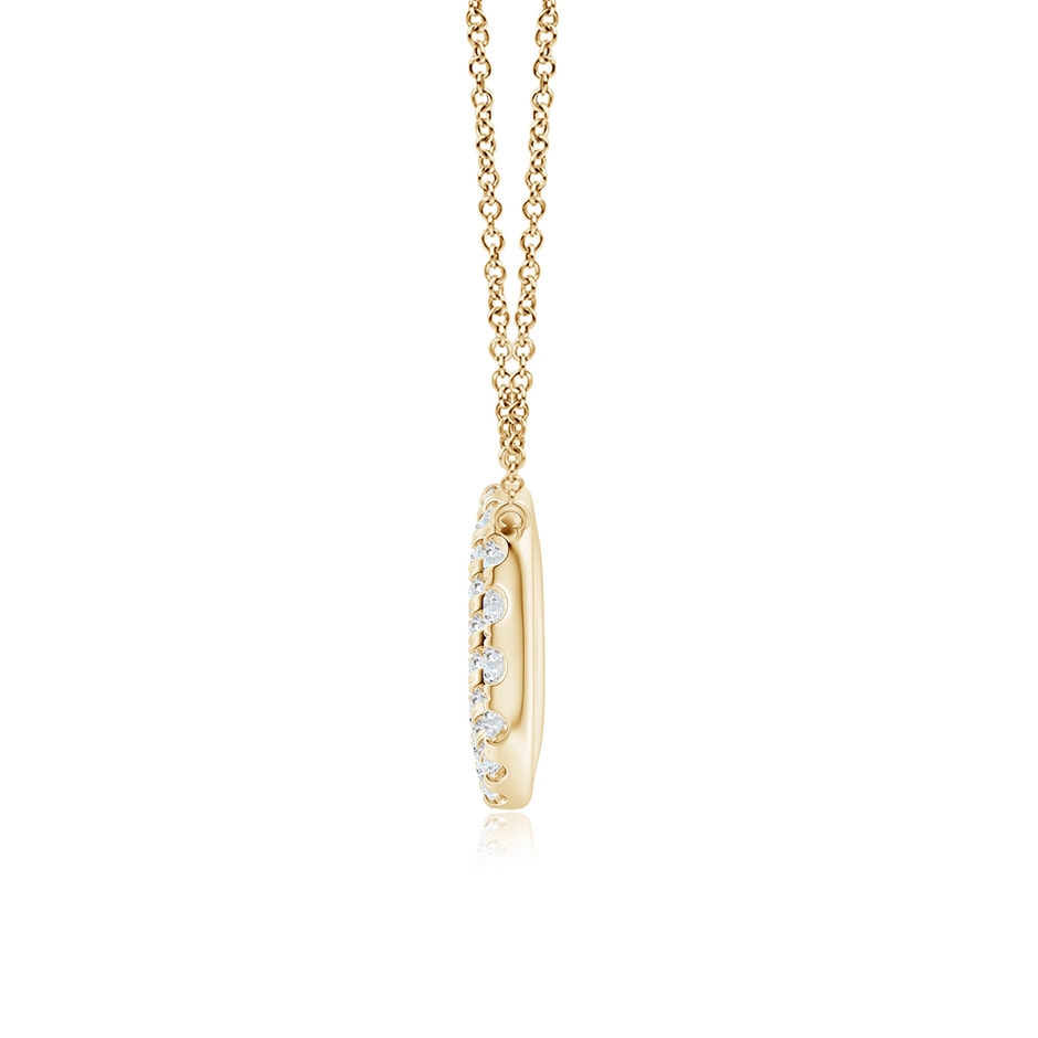 2.3mm FGVS Lab-Grown Diamond Infinity Pendant Necklace in Yellow Gold side 199