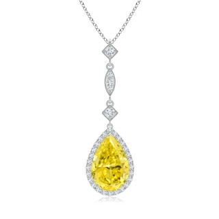 Pear Fancy Intense, VS Lab Grown Yellow Diamond