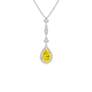 Pear Fancy Intense, VS Lab Grown Yellow Diamond