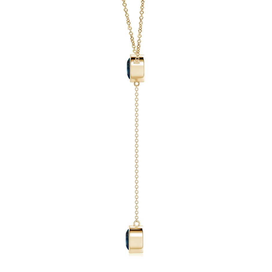 7mm Labgrown Bezel-Set Round Lab-Grown Alexandrite Lariat Style Necklace in 18K Yellow Gold side 199