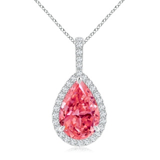 Pear Fancy Intense, VS Lab Grown Pink Diamond