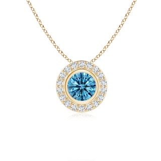 Round Fancy Intense, VS Lab Grown Blue Diamond