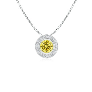 Round Fancy Intense, VS Lab Grown Yellow Diamond