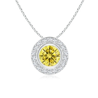 Round Fancy Intense, VS Lab Grown Yellow Diamond