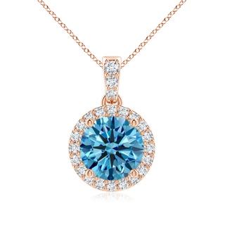 Round Fancy Intense, VS Lab Grown Blue Diamond