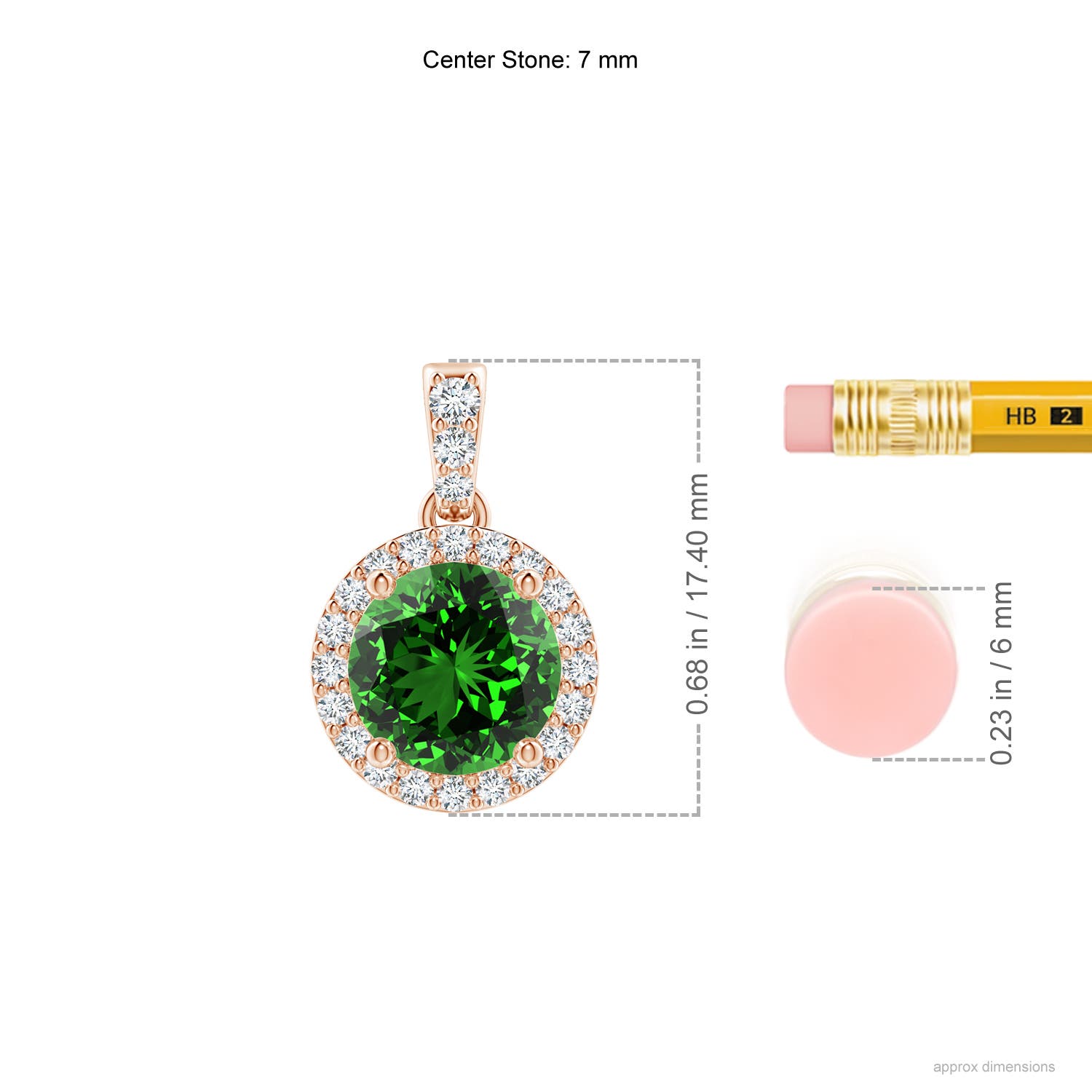 Premium - Lab-Grown Emerald / 1.41 CT / 14 KT Rose Gold