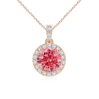 Round Fancy Intense, VS Lab Grown Pink Diamond