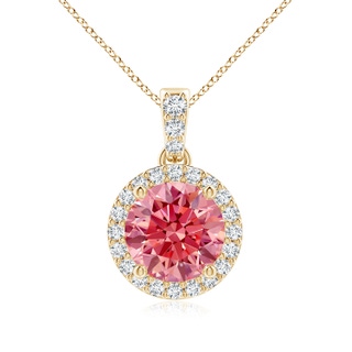 Round Fancy Intense, VS Lab Grown Pink Diamond