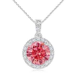 Round Fancy Intense, VS Lab Grown Pink Diamond