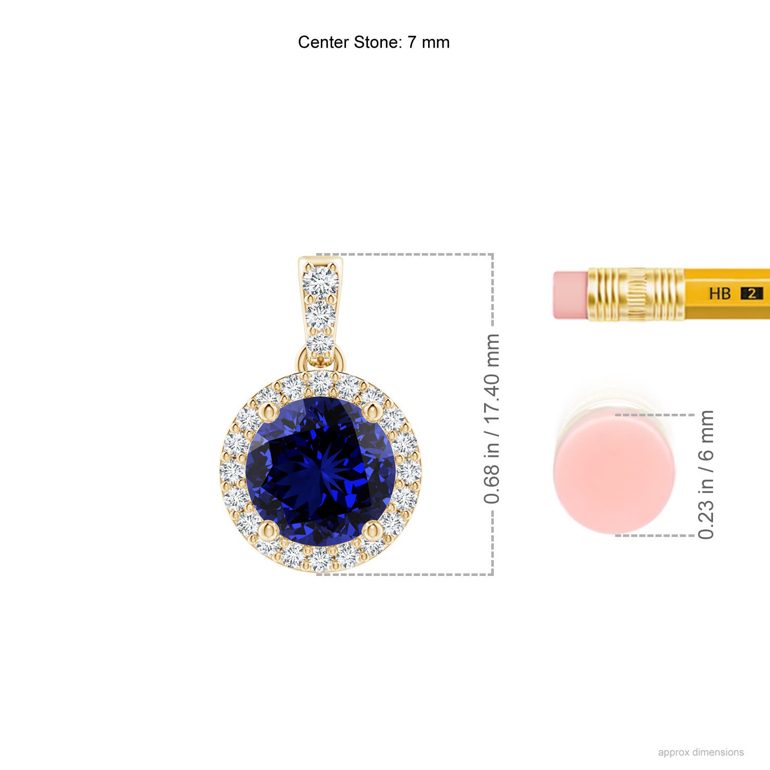 Premium - Lab-Grown Blue Sapphire / 1.81 CT / 14 KT Yellow Gold