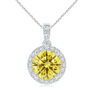 Round Fancy Intense, VS Lab Grown Yellow Diamond