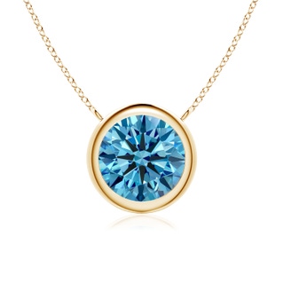 Round Fancy Intense, VS Lab Grown Blue Diamond