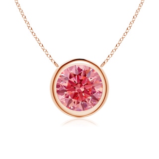 Round Fancy Intense, VS Lab Grown Pink Diamond