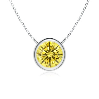 Round Fancy Intense, VS Lab Grown Yellow Diamond