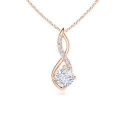 Cushion Lab Grown Diamond Infinity Necklaces & Pendants