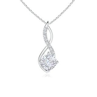 7mm FGVS Lab-Grown Diamond Infinity Pendant in P950 Platinum