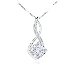 8mm FGVS Lab-Grown Diamond Infinity Pendant in P950 Platinum