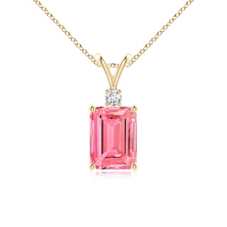 Emerald Cut Fancy Intense, VS Lab Grown Pink Diamond