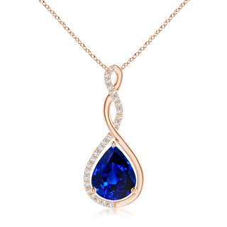 Pear Lab-Grown Lab Grown Blue Sapphire