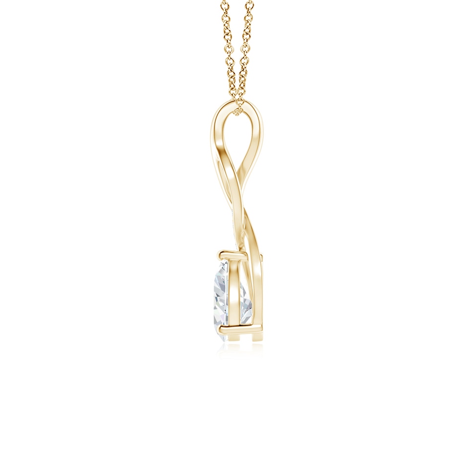 7.7x5.7mm FGVS Lab-Grown Diamond Infinity Swirl Pendant with Accents in Yellow Gold side 199