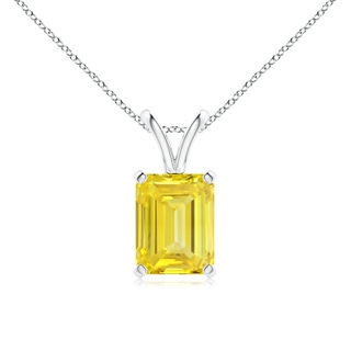 Emerald Cut Fancy Intense, VS Lab Grown Yellow Diamond