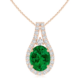 Oval Lab-Grown Lab Grown Emerald