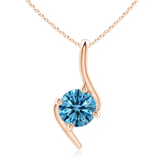 Round Fancy Intense, VS Lab Grown Blue Diamond
