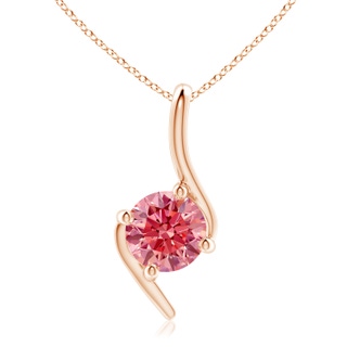 Round Fancy Intense, VS Lab Grown Pink Diamond