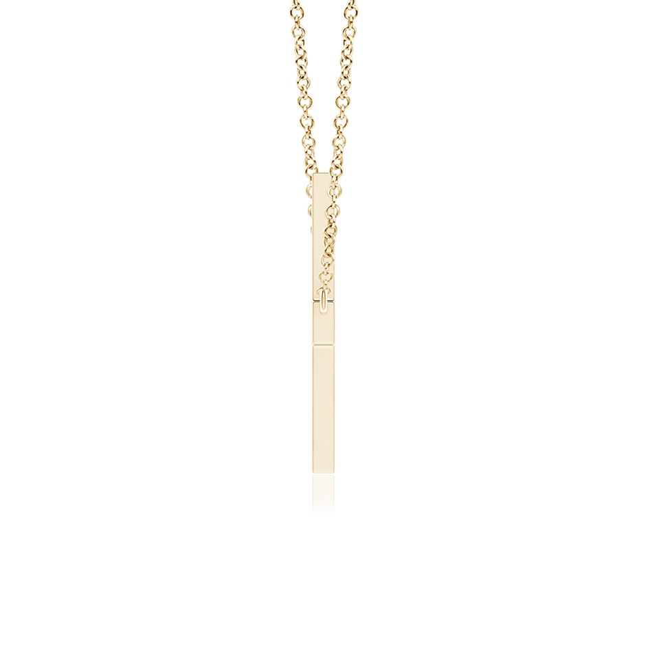 1.75mm FGVS Lab-Grown Classic Diamond Sideways Cross Necklace in Yellow Gold side 199