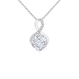 Cushion Lab Grown Diamond Classic Necklaces & Pendants