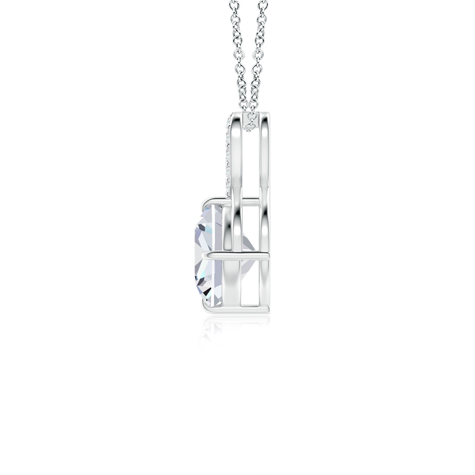 5mm FGVS Lab-Grown Claw-Set Diamond Infinity Pendant with Diamond Accents in White Gold side 199