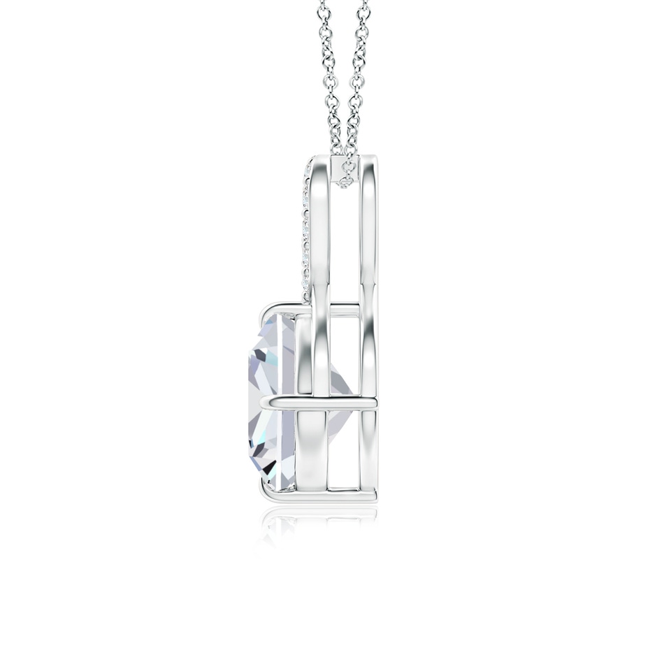 7mm FGVS Lab-Grown Claw-Set Diamond Infinity Pendant with Diamond Accents in White Gold side 199