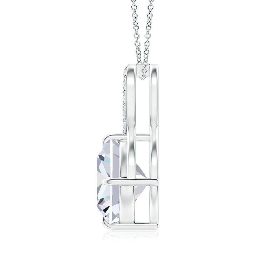 8mm FGVS Lab-Grown Claw-Set Diamond Infinity Pendant with Diamond Accents in P950 Platinum side 199