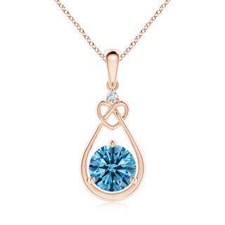 Round Fancy Intense, VS Lab Grown Blue Diamond