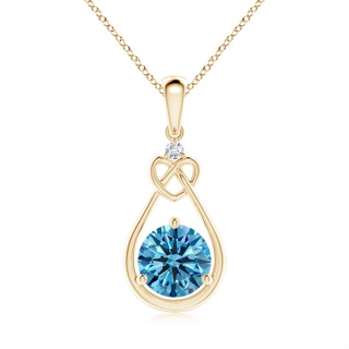 Round Fancy Intense, VS Lab Grown Blue Diamond