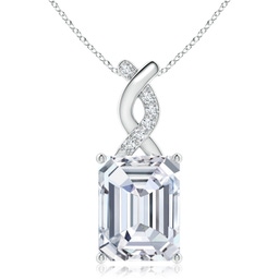 Emerald Cut Lab Grown Diamond Fashion Necklaces & Pendants