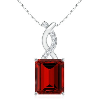 Emerald Cut Lab-Grown Lab Grown Ruby