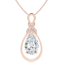 Pear Lab Grown Diamond Fashion Necklaces & Pendants