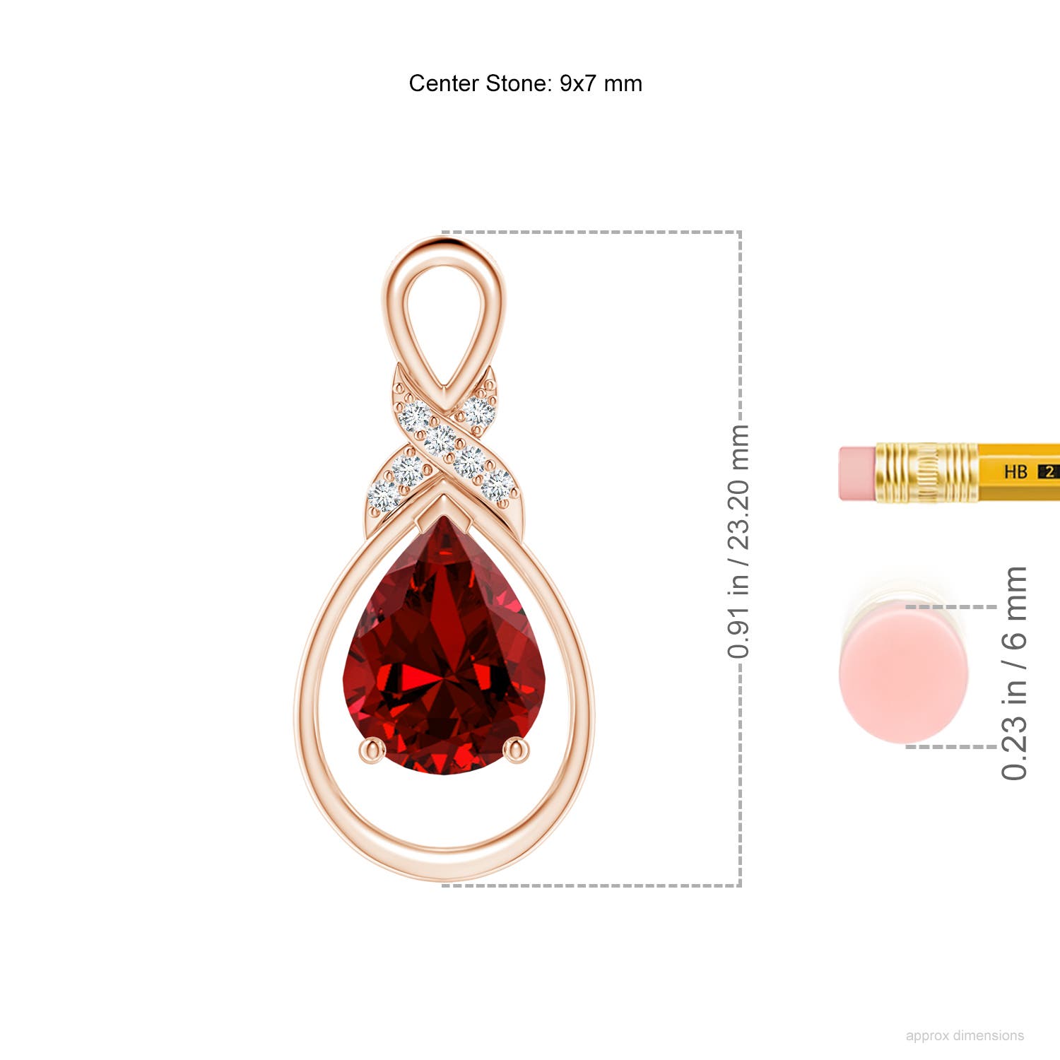 Premium - Lab-Grown Ruby / 1.94 CT / 14 KT Rose Gold