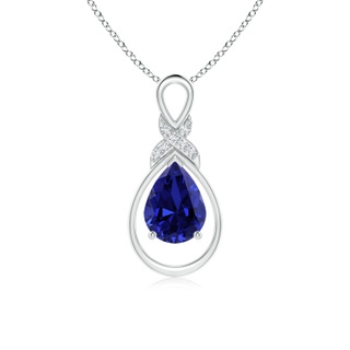 Pear Lab-Grown Lab Grown Blue Sapphire