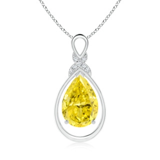 Pear Fancy Intense, VS Lab Grown Yellow Diamond