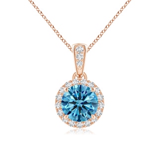 Round Fancy Intense, VS Lab Grown Blue Diamond