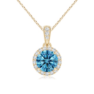 Round Fancy Intense, VS Lab Grown Blue Diamond