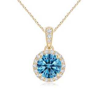Round Fancy Intense, VS Lab Grown Blue Diamond