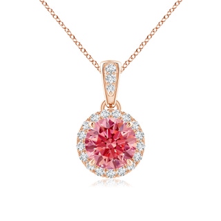 Round Fancy Intense, VS Lab Grown Pink Diamond